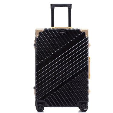 Aluminium Frame Spinner Rolling Luggage Travel Suitcase for Men and Women  -  GeraldBlack.com