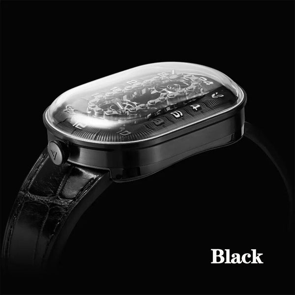 Angles Watch for Men  Chain Drive 24-hour Dialed SW220-1 Movement Limited Automatic Mechanical Luminous Business Watch  -  GeraldBlack.com