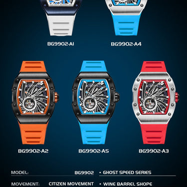 Automatic Man Luminous Stainless Steel Self Wind Waterproof Mechanical Sapphire Glass Watches  -  GeraldBlack.com