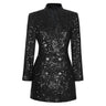 Autumn Winter Heavy Industry Sequins Fashion Waist Slimming High end Women Suit Coat  -  GeraldBlack.com