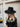 Black wool women and men Monogram-embellished fedora hat  -  GeraldBlack.com