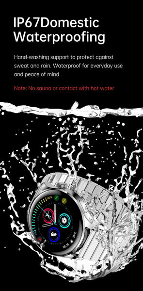 Blood pressure play games music High Resolution BT5.0+3.0 Smartwatch for Men  -  GeraldBlack.com