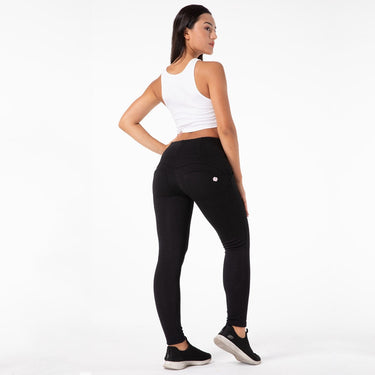 Enhancing High Waist Push Up Sport Legging Women Black Yoga Pants Fleece Lined Stretchy Gym Workout Tights  -  GeraldBlack.com
