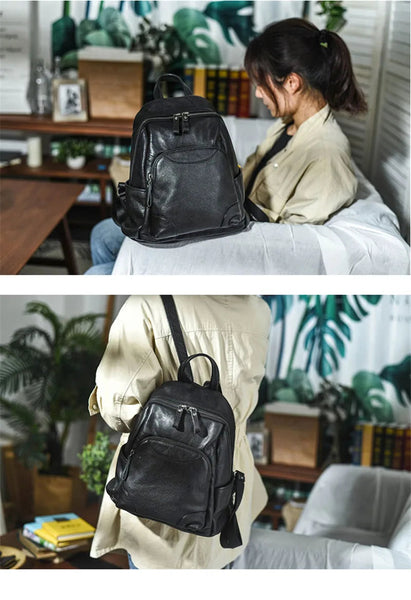 Fashion luxury natural genuine leather ladies weekend outdoor daily party designer backpack  -  GeraldBlack.com