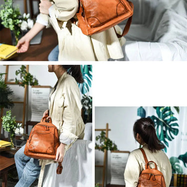 Fashion luxury natural genuine leather ladies weekend outdoor daily party designer backpack  -  GeraldBlack.com