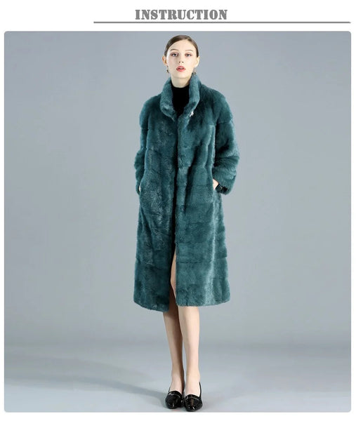 Female Real Fur Long Natural Fur Warm Winter Short Jackets  -  GeraldBlack.com