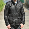 Genuine Leather Men Vintage Vegetable Tanning Top Layer Sheepskin Coats Slim Street Jacket  -  GeraldBlack.com