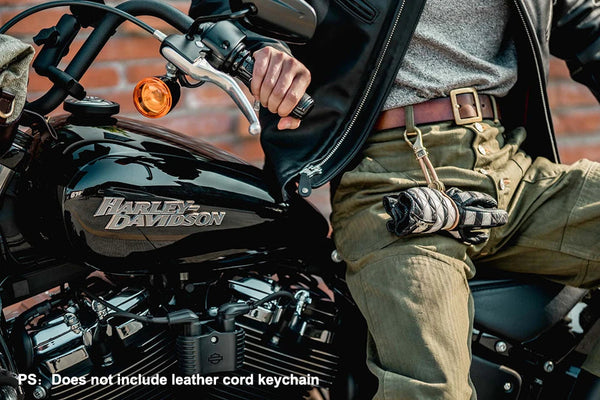 Genuine Leather Prisoner Motorcycle Men's Cycling Winter Ridding Mitten Gloves  -  GeraldBlack.com