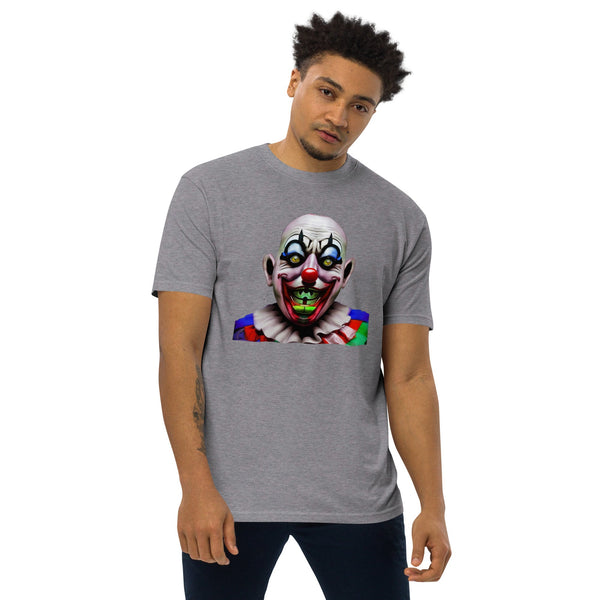 Gerald Black Mens Heavyweight T-Shirt Crazy Clown  -  GeraldBlack.com