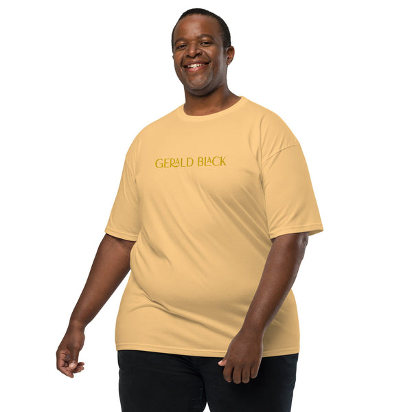 Gerald Black Premium Heavyweight Black Statement T-Shirt for Men GD  -  GeraldBlack.com