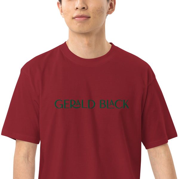 Gerald Black Premium Heavyweight Black Statement T-Shirt for Men KGN  -  GeraldBlack.com