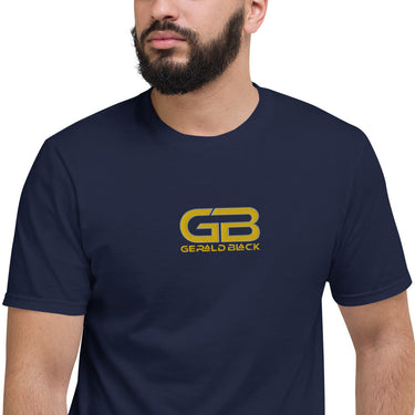 Gerald Black Unisex Embroidered Gold Label Short-Sleeve T-Shirt Gold  -  GeraldBlack.com