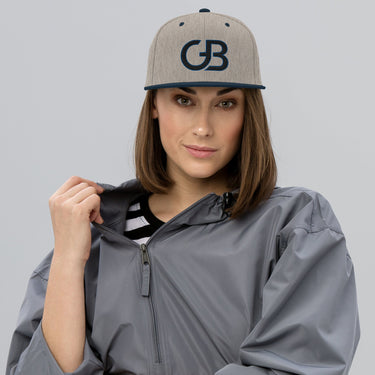 Gerald Black Unisex Snapback GB Logo Flat Brim Hat BlkB  -  GeraldBlack.com