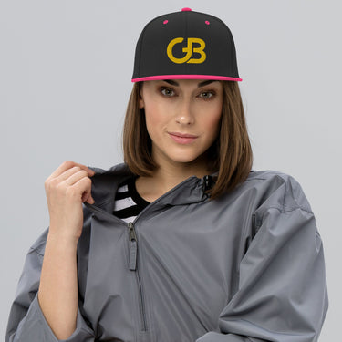 Gerald Black Unisex Snapback GB Logo Halo Flat Brim Hat GD  -  GeraldBlack.com