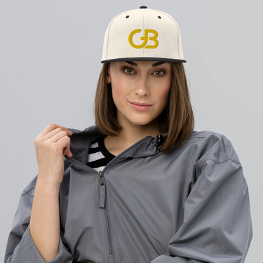 Gerald Black Unisex Snapback GB Logo Halo Flat Brim Hat GD  -  GeraldBlack.com