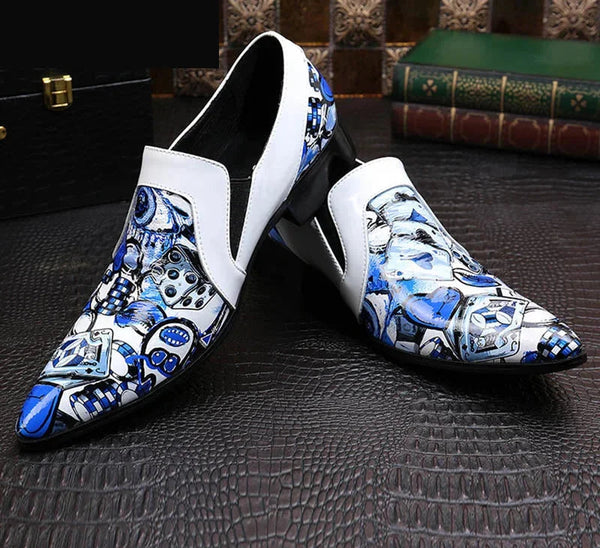Italian Style Designer's Men's Pointed Toe Artist Dress Rock Party Night Club Wedding Shoes  -  GeraldBlack.com