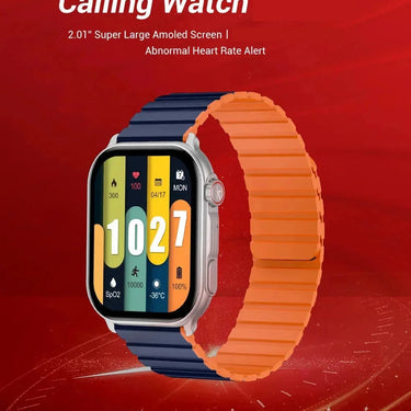 Ks Pro 2.01 Inch AMOLED HD Display Bluetooth Calling Heart Rate Monitoring Sports Smart Watch for Men Women  -  GeraldBlack.com