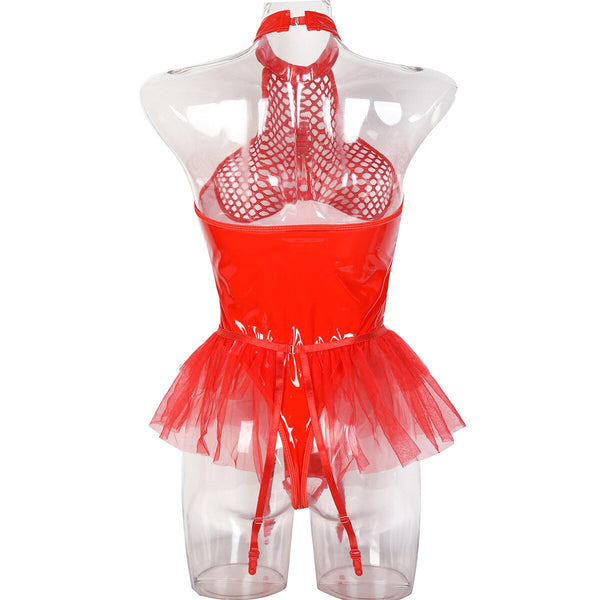 Lace Sexual Women Open Transparent See Through Porn Underwear Lingerie With Garter Fetish Costume  -  GeraldBlack.com