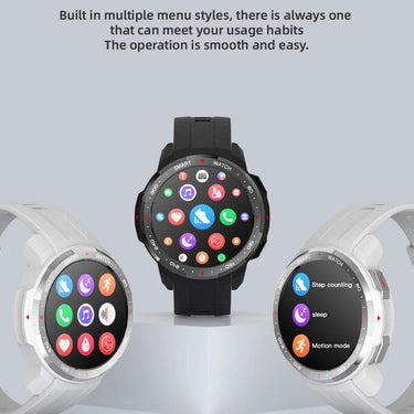 Local Music Play Smart Watch with 8GB Storage Blood Pressure Oxyen Health Monitor compass Sports wristwatch  -  GeraldBlack.com