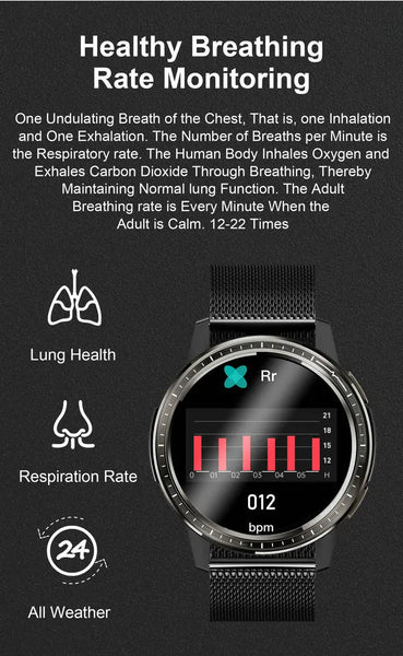 Long standby Smart Watch for Men ECG Heart Rate Waterproof Blood pressure Blood oxygen monitoring Sports Smartwatch pk L13  -  GeraldBlack.com