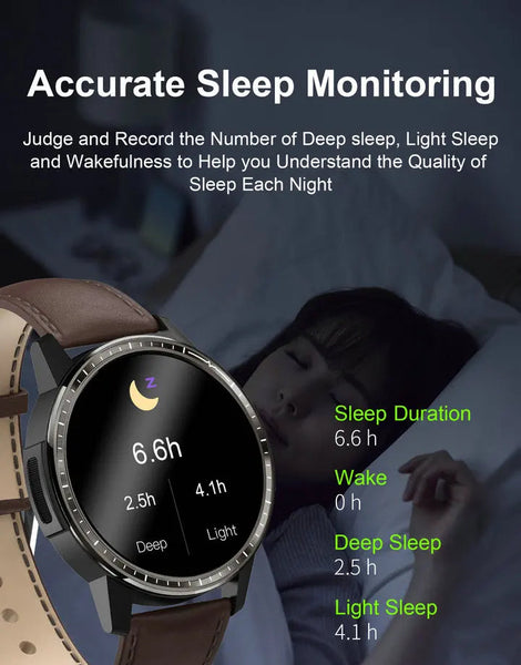 Long standby Smart Watch for Men ECG Heart Rate Waterproof Blood pressure Blood oxygen monitoring Sports Smartwatch pk L13  -  GeraldBlack.com