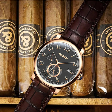 Luxury Automatic Mechanical Business Waterproof Male Clock Sapphire Date Stainless Steel Watch  -  GeraldBlack.com