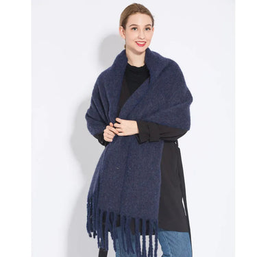 Luxury Cashmere Women Plaid Scarf Winter Warm Shawl Long Tassel  -  GeraldBlack.com
