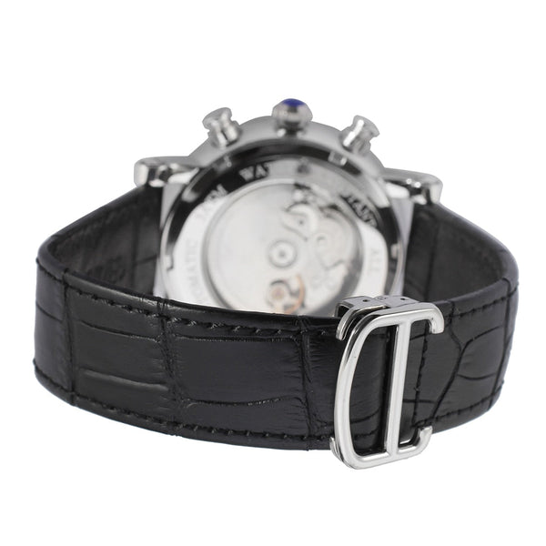 Luxury Classic Automatic Mechanical Men Roman Numeral Week Calendar Genuine Leather Relogio Masculino Watches  -  GeraldBlack.com