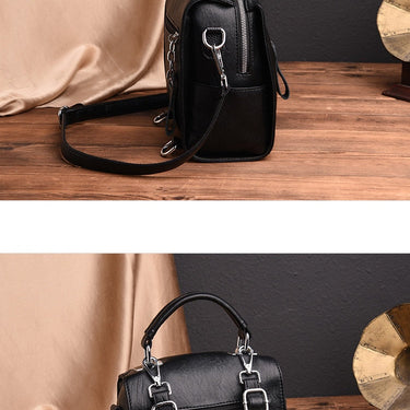 Luxury Cow Leather Women Designer Fashion Shoulder Crossbody Multifunction Bag Big Tote Sac  -  GeraldBlack.com