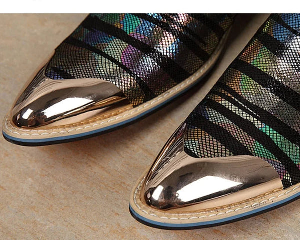 Luxury Fashion Men Genuine Leather Gold Iron Toes Formal Business Dress Shoes EU38-46!  -  GeraldBlack.com