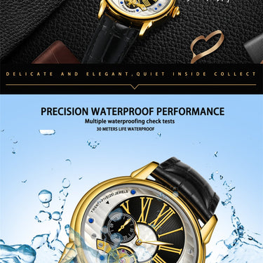 Luxury Men 3ATM Waterproof Famous Designer Automatic Mechanical Flying Tourbillon Watches  -  GeraldBlack.com