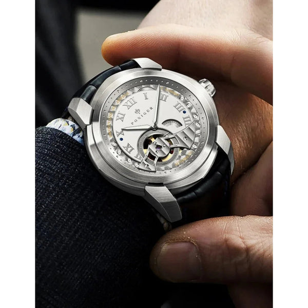 Luxury Men Japan MIYOTA Movement Waterproof Skeleton Automatic Mechanical Wristwatch  -  GeraldBlack.com