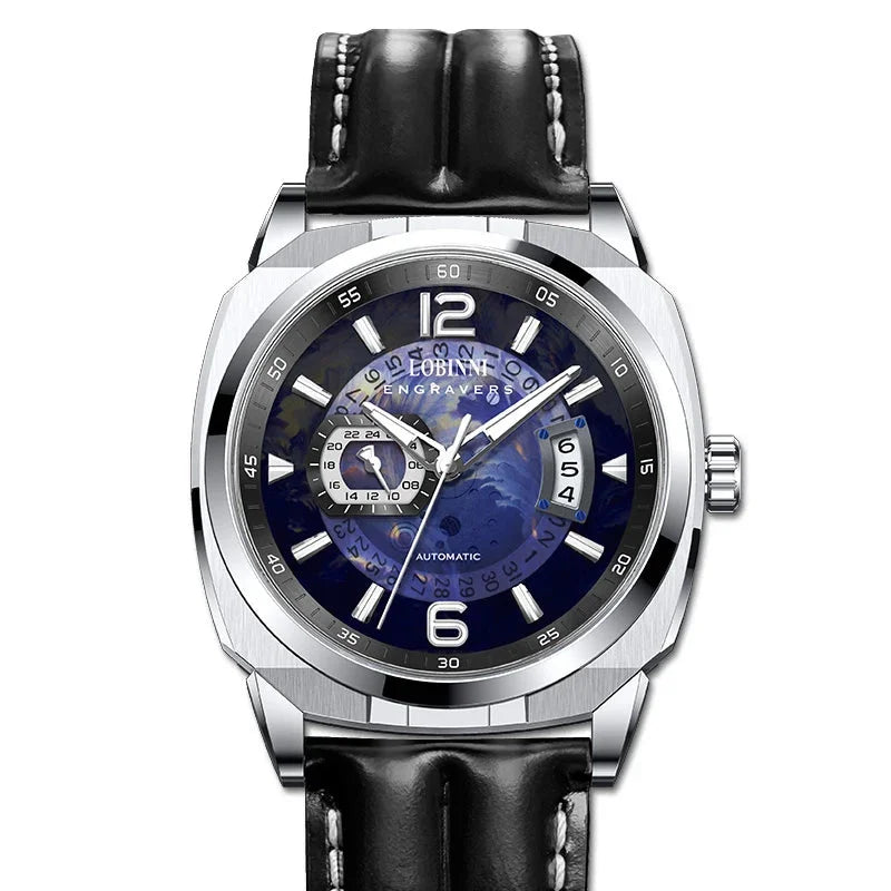 Luxury Men's Automatic Mechanical Miyata 8217 Waterproof 50M Sports Square Wrist Watch  -  GeraldBlack.com