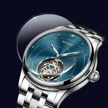 Luxury Sapphire Flying Tourbillon Waterproof Mechanical Watch For Men  -  GeraldBlack.com