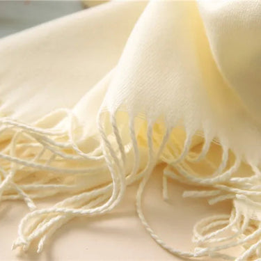 Luxury solid cashmere women winter warm bandana pashmina soft long female foulard thick blanket  shawl and wraps  -  GeraldBlack.com