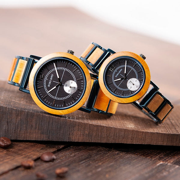 Luxury Wood Watches Men and Women Quartz Wristwatches  -  GeraldBlack.com