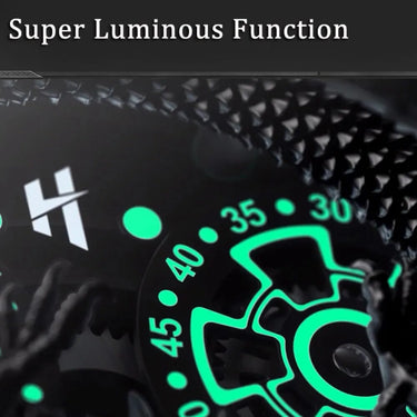 Mechanical Automatic  movement Synthetic sapphire 3D  Engraving dragon dial waterproof wristwatch  -  GeraldBlack.com