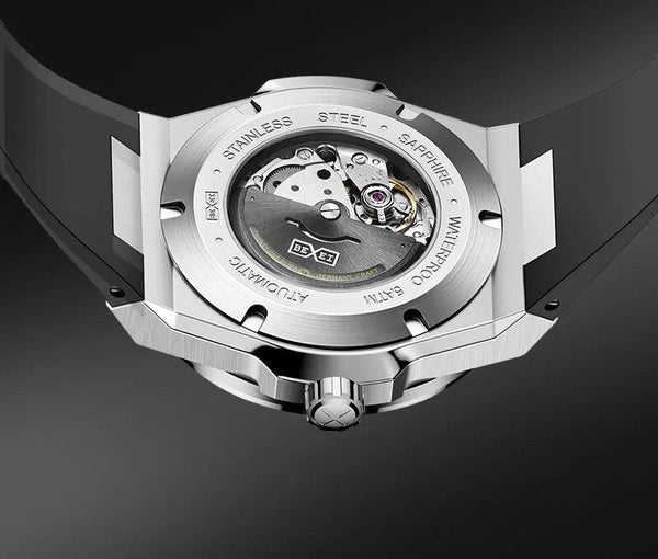Men Automatic movement synthetic sapphire mirror Luminous waterproof Aviation Themed Mechanical watches  -  GeraldBlack.com