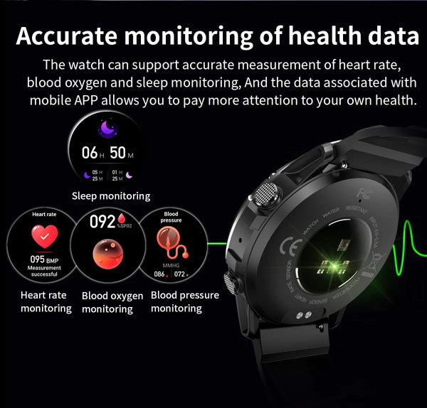 Men Bluetooth Call IP68 Waterproof fitness Modes Health Custom Dial Sport smartwatch women For Android iOS  -  GeraldBlack.com