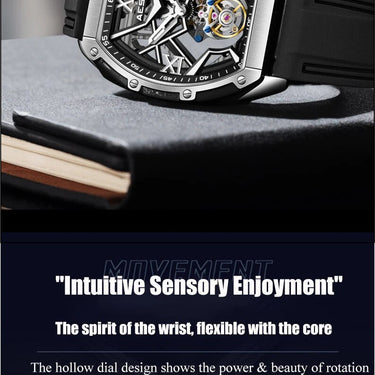 Men Double-sided Hollow Manual Tourbillon Mechanical Sapphire Luminous Luxury Watch  -  GeraldBlack.com