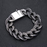 Men Fashion Vintage Stainless Steel Carved Pattern Punk Personality Creative Jewelry Party Gifts  -  GeraldBlack.com