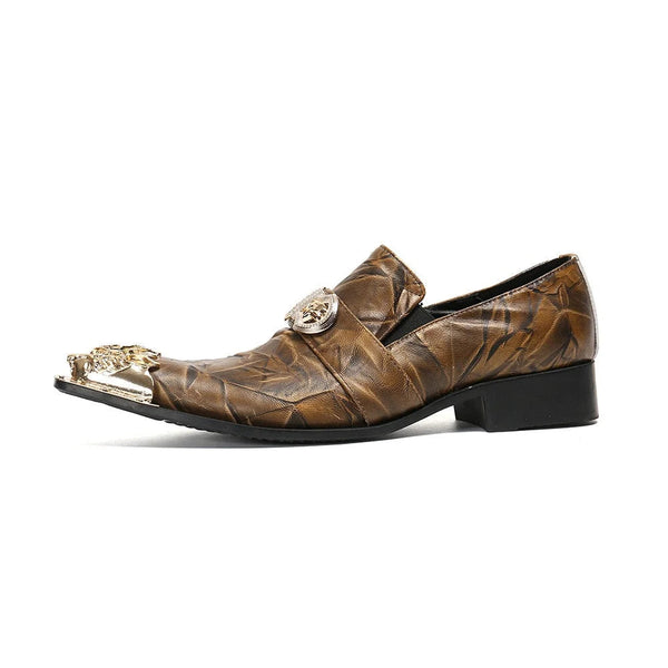 Men Formal Genuine Leather Pointed Toe Dress Party Shoes Big Sizes EU38-46  -  GeraldBlack.com