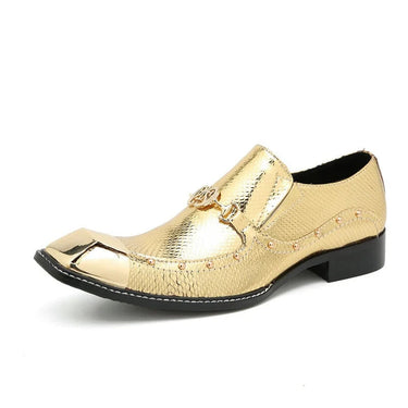 Men Italian Style Genuine Leather Slip on Fashion Party and Wedding Dress Shoes 38-46!  -  GeraldBlack.com