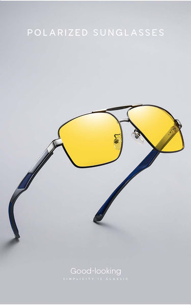 Men's Aluminum Polarized Photochromic Lens Coating Mirror Glasses Driving Eyewear Sunglasses  -  GeraldBlack.com
