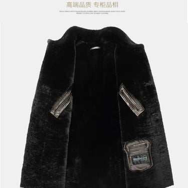 Men's Clothing Natural Fur Business Real Leather Sheepskin Leather Winter Jackets  -  GeraldBlack.com