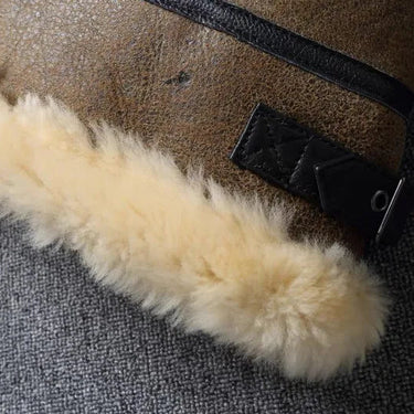 Men's Fur Genuine Leather Sheepskin Thickened Large Coat  -  GeraldBlack.com