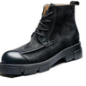Men's High Top British Retro Genuine Leather Thick Sole Soft Leather Casual Motorcycle Boots  -  GeraldBlack.com