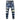 Men's Jeans Fashionable Pants Blue Letter Printing Stretch Small Skinny Embroidery  -  GeraldBlack.com