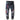 Men's Patchwork Jeans Washed-Out Embroidery Badge Slim Small Straight Leg Jeans  -  GeraldBlack.com