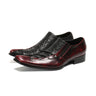 Men's Slip-on Soft Leather Business Party Wedding Dress Shoes  -  GeraldBlack.com